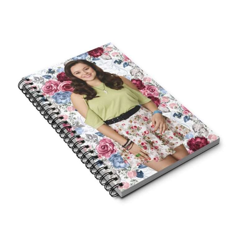 Actress Hayley Orrantia Floral Theme - Spiral Notebook Journal - Image 3