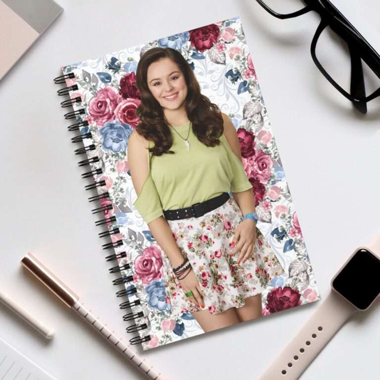 Actress Hayley Orrantia Floral Theme - Spiral Notebook Journal - Image 5