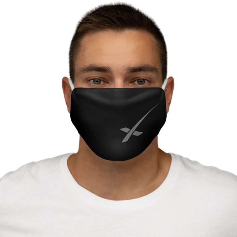 Snug-Fit Polyester Face Mask with X Logo - Image 3