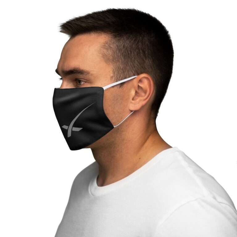 Snug-Fit Polyester Face Mask with X Logo - Image 4