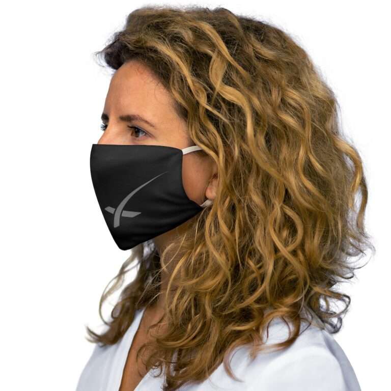 Snug-Fit Polyester Face Mask with X Logo - Image 5