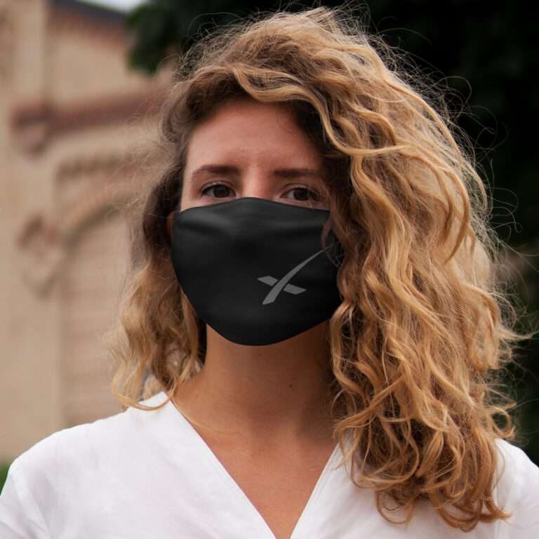 Snug-Fit Polyester Face Mask with X Logo - Image 6