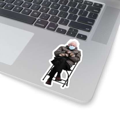 Sticker of Bernie Sanders mittens meme