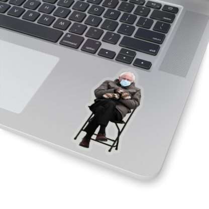 Sticker of Bernie Sanders mittens meme