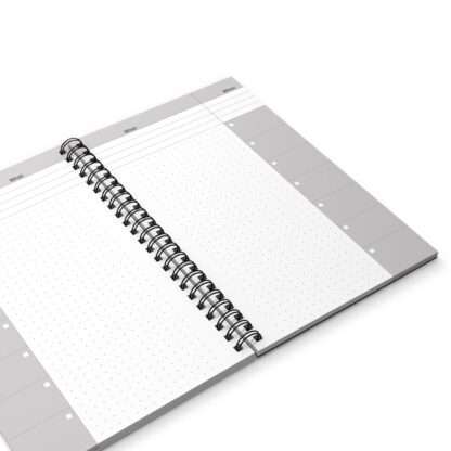 Spirale notebook with task form pages