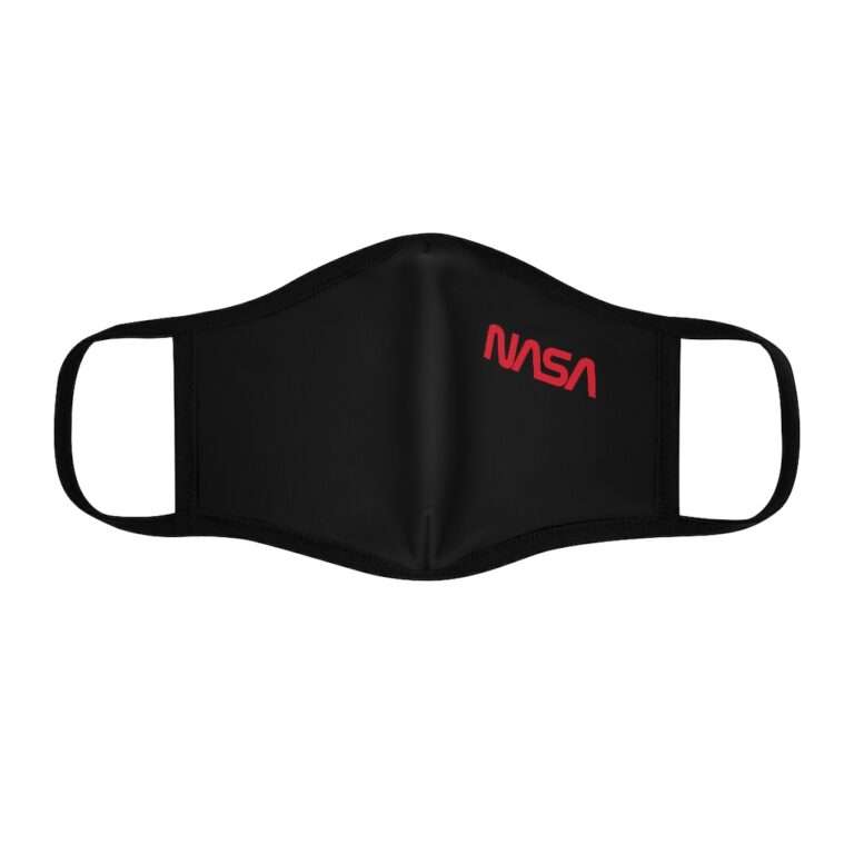 NASA face-mask with NASA worm logo