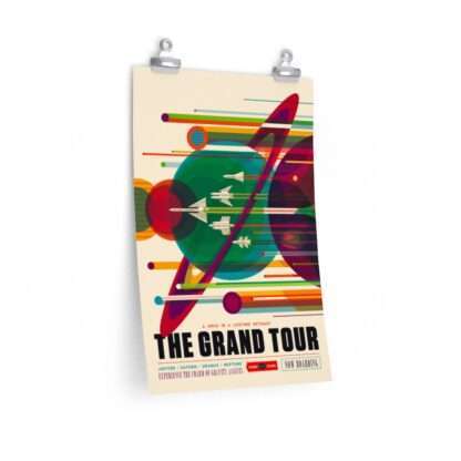 Premium matte print of "The Grand Tour" travel poster by NASA/JPL