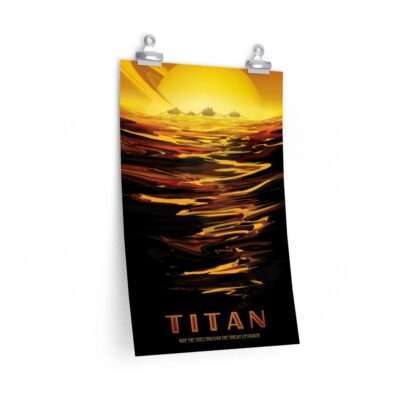Premium matte print of "Titan" travel poster by NASA/JPL