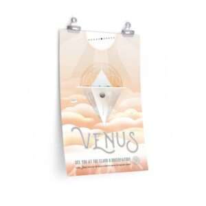 Premium matte print of "Venus" travel poster by NASA/JPL