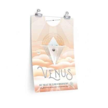 Premium matte print of "Venus" travel poster by NASA/JPL