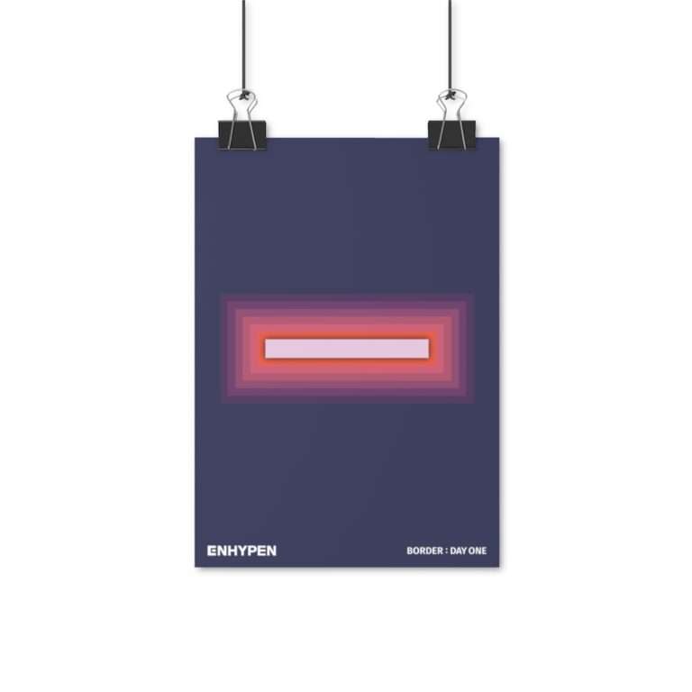 8.3" x 11.7" Poster of Enhypen Album Cover - Border : Day One Dusk