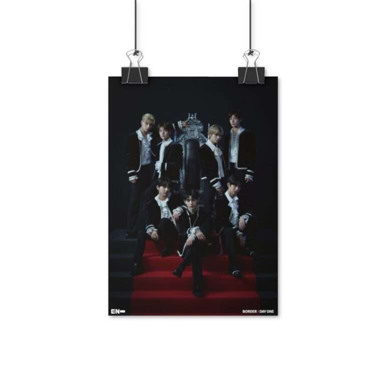 16.5" x 23.4" Enhypen Group Photo Poster Print - Border Day One Dusk