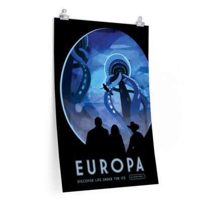 Premium matte print of "Europa" travel poster by NASA/JPL