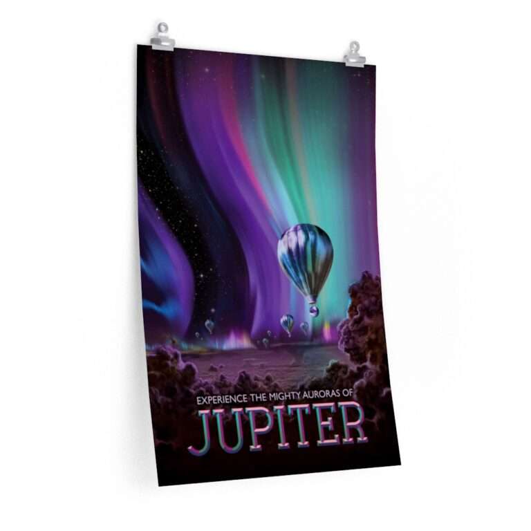 Premium matte print of "Jupiter" travel poster by NASA/JPL