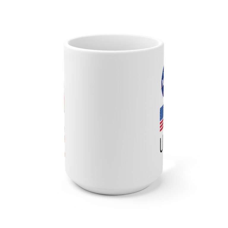 15oz NASA mug featuring NASA worm logo