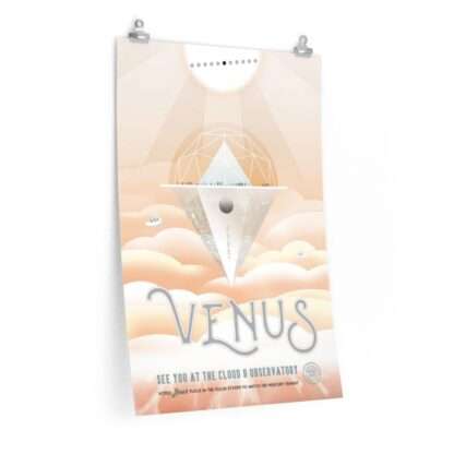 Premium matte print of "Venus" travel poster by NASA/JPL
