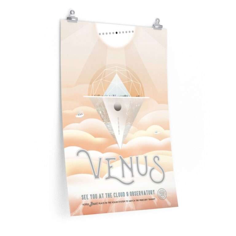 Premium matte print of "Venus" travel poster by NASA/JPL