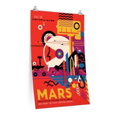 Print of NASA/JPL travel poster - Mars