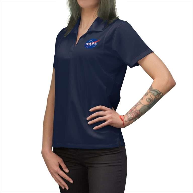 NASA women's polo shirt - navy-blue