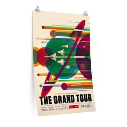 Premium matte print of "The Grand Tour" travel poster by NASA/JPL
