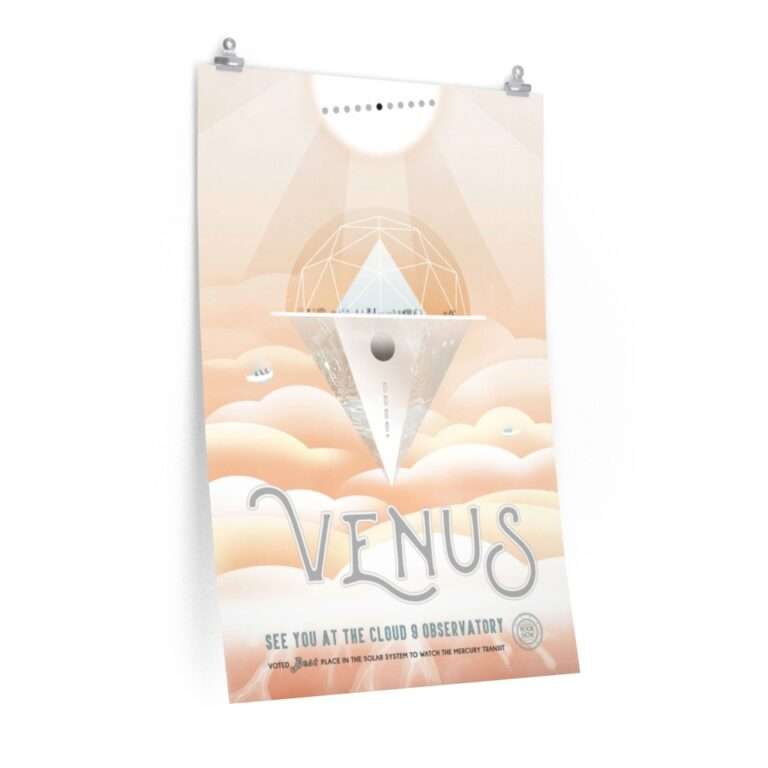 Premium matte print of "Venus" travel poster by NASA/JPL