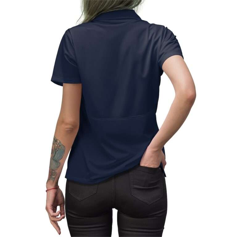 NASA women's polo shirt - navy-blue