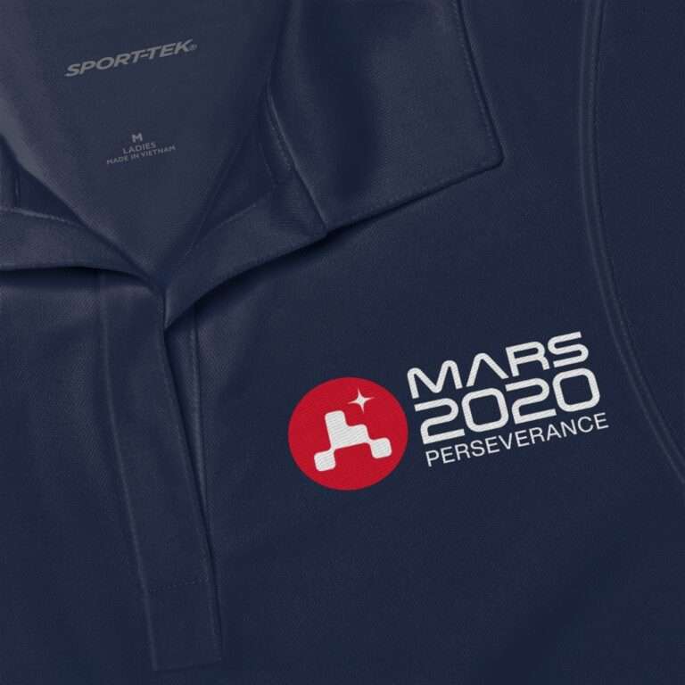 Women's JPL/NASA team polo shirt for Mars 2020 mission