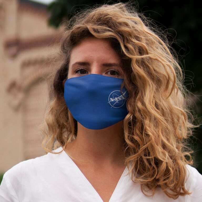 NASA face-mask - royal-blue