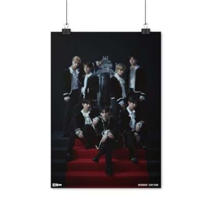 16.5" x 23.4" Enhypen Group Photo Poster Print - Border Day One Dusk