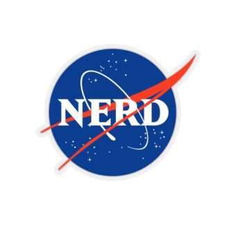 NASA "Nerd" sticker
