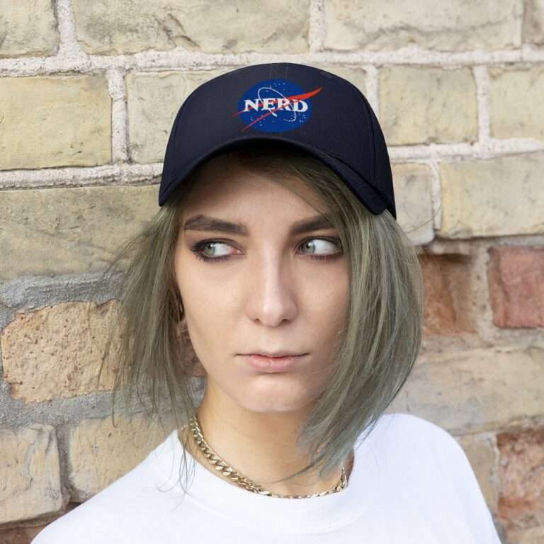 NASA "Nerd" unisex hat - navy-blue