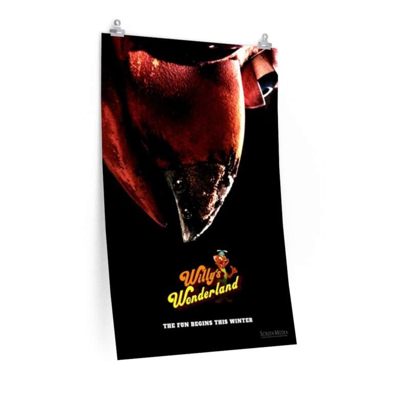Printed teaser poster for Willy's Wonderland ft. Nicolas Cage - The Ostrich