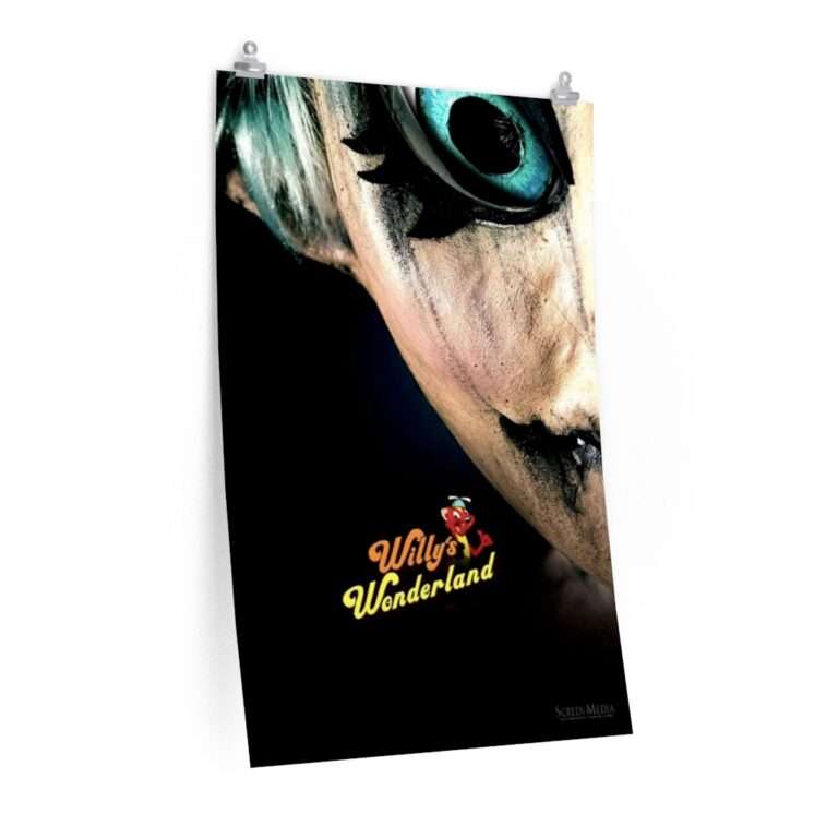 Printed teaser poster for Willy's Wonderland ft. Nicolas Cage - Siren Sara