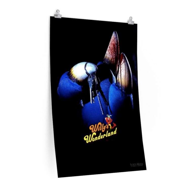 Printed teaser poster for Willy's Wonderland ft. Nicolas Cage - The Turtle