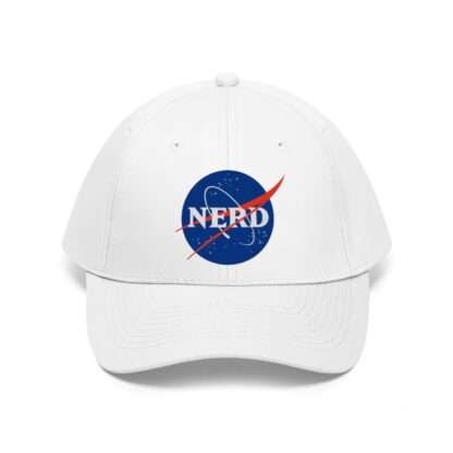 NASA "Nerd" unisex hat - white