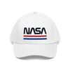 White NASA hat in retro style