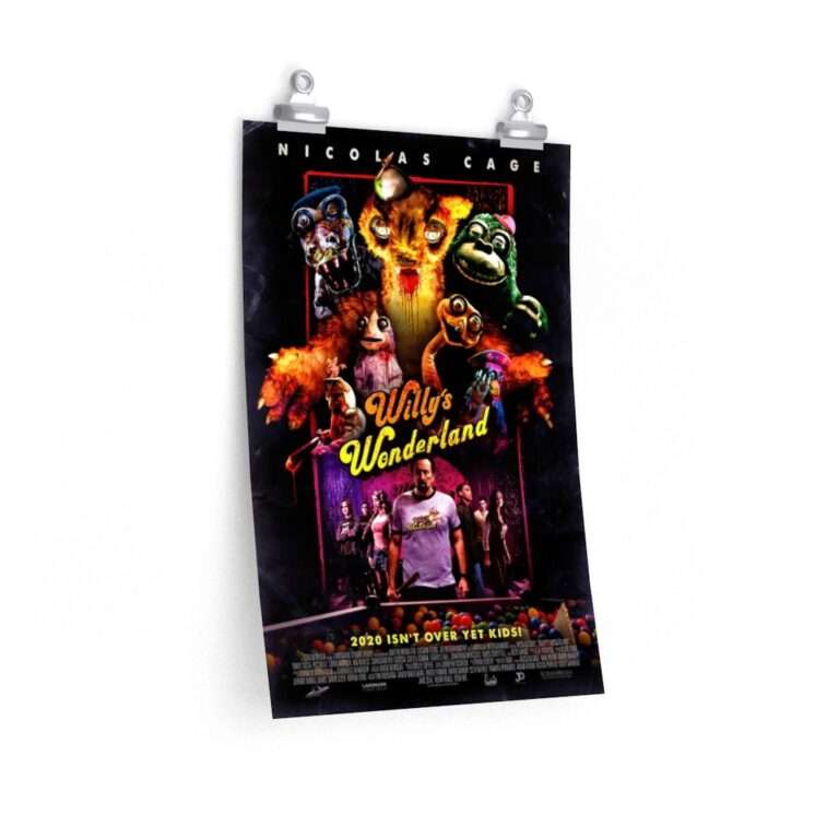 Printed poster for Willy's Wonderland ft. Nicolas Cage