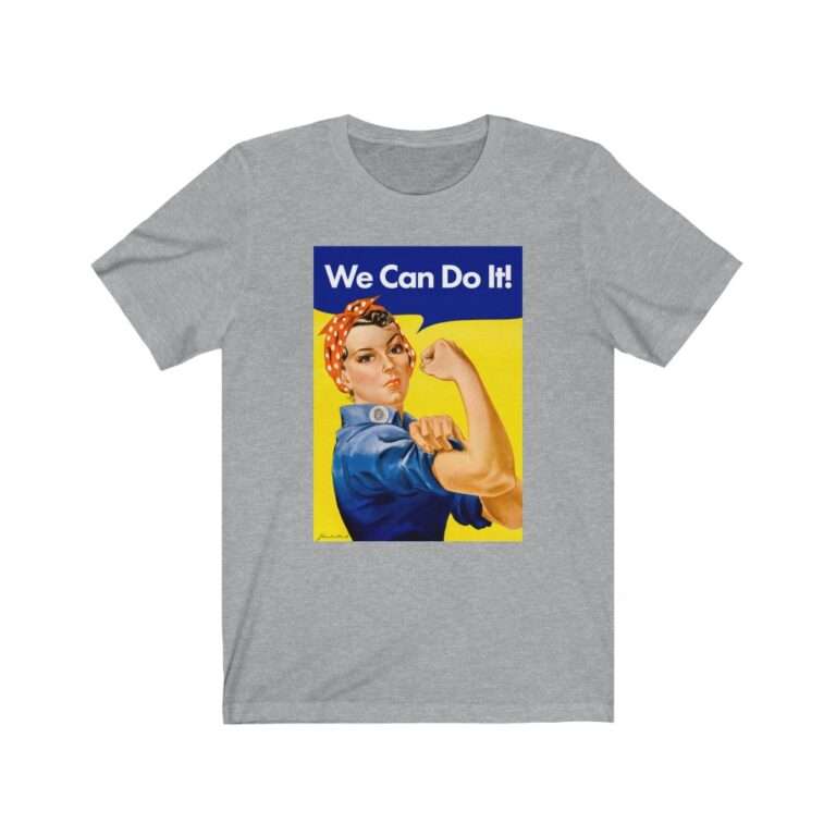 We Can Do it! WWII Poster Art - Premium Unisex T-Shirt - Image 9