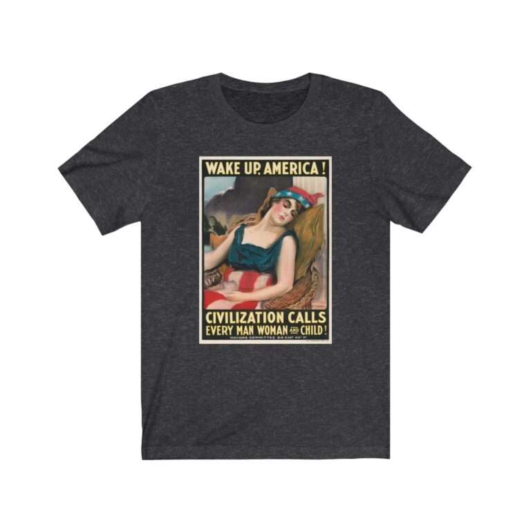 Wake Up America by James Montgomery Flagg - Premium Unisex T-Shirt