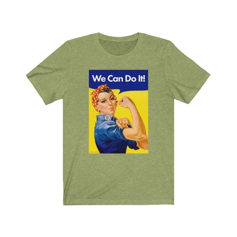 We Can Do it! WWII Poster Art - Premium Unisex T-Shirt - Image 7