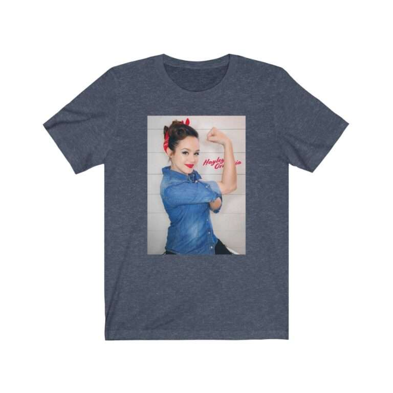 Actress Hayley Orrantia Women Power - Premium Unisex T-Shirt - Image 13