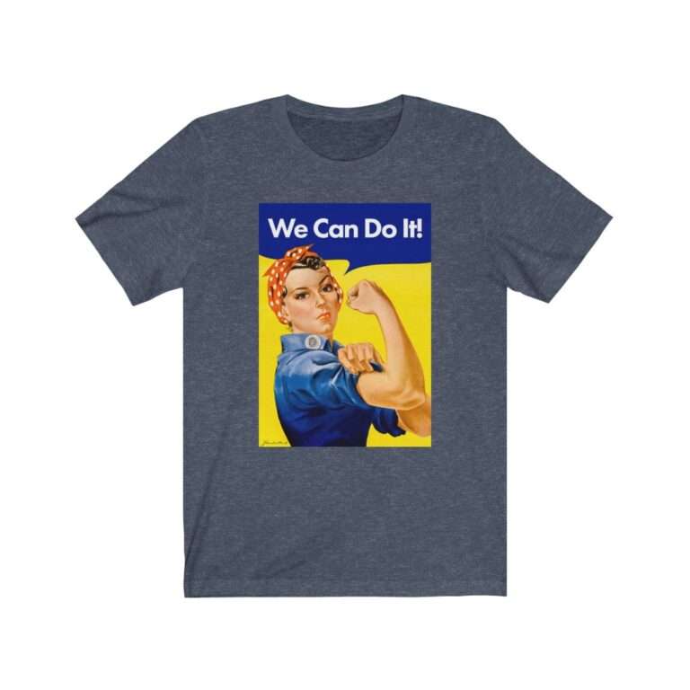 We Can Do it! WWII Poster Art - Premium Unisex T-Shirt - Image 13
