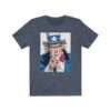 Uncle Sam I Want You Poster Art - Premium Unisex T-Shirt - Image 13