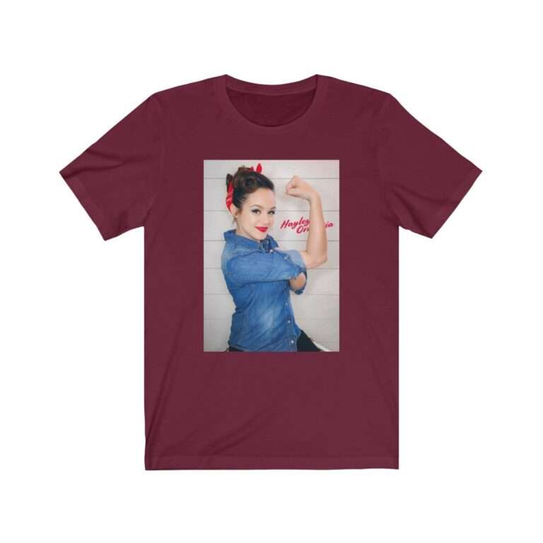 Actress Hayley Orrantia Women Power - Premium Unisex T-Shirt - Image 16