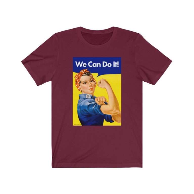 We Can Do it! WWII Poster Art - Premium Unisex T-Shirt - Image 16