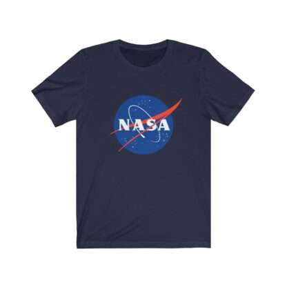 Navy-blue classic NASA logo t-shirt