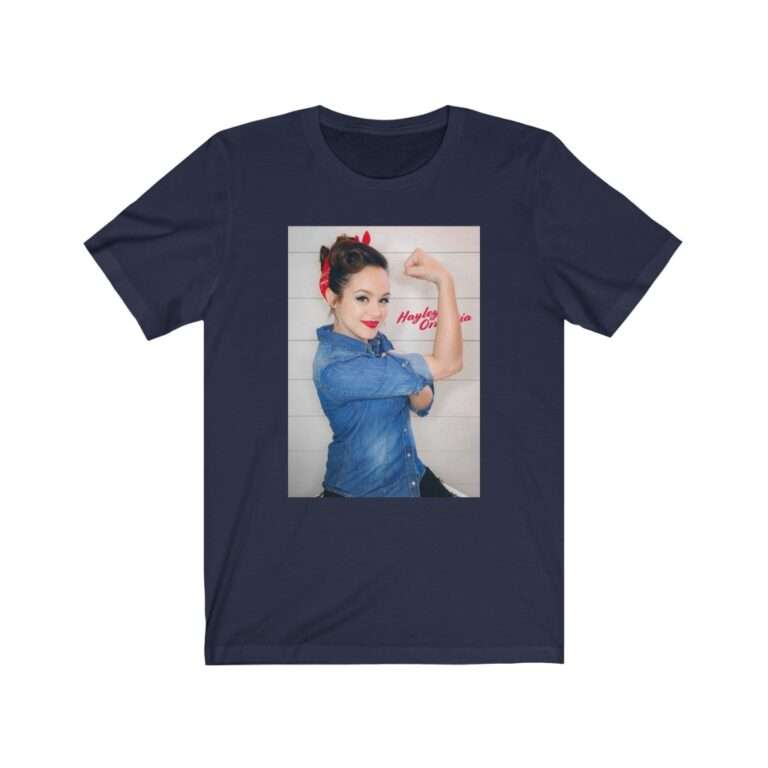 Actress Hayley Orrantia Women Power - Premium Unisex T-Shirt - Image 14
