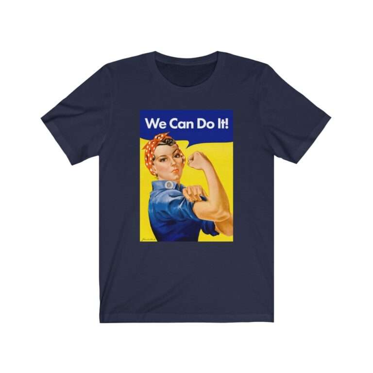 We Can Do it! WWII Poster Art - Premium Unisex T-Shirt - Image 14