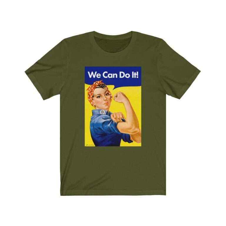 We Can Do it! WWII Poster Art - Premium Unisex T-Shirt - Image 8
