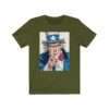 Uncle Sam I Want You Poster Art - Premium Unisex T-Shirt - Image 8